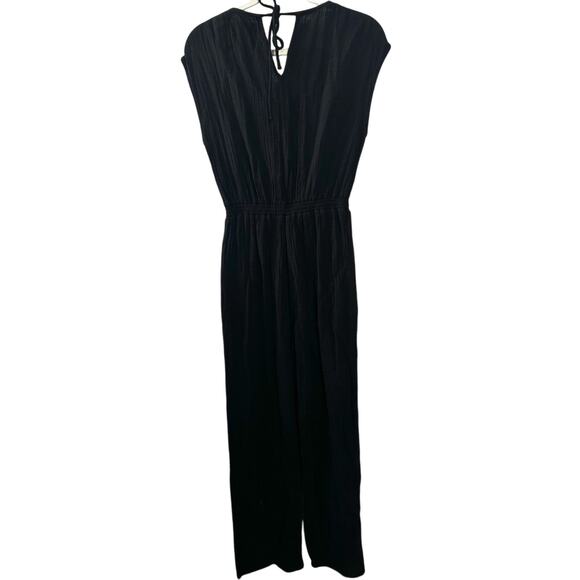 Xirena Nell Jumpsuit in Black 100% Cotton Size X-Small Quiet Luxury Gently Used - Picture 5 of 6